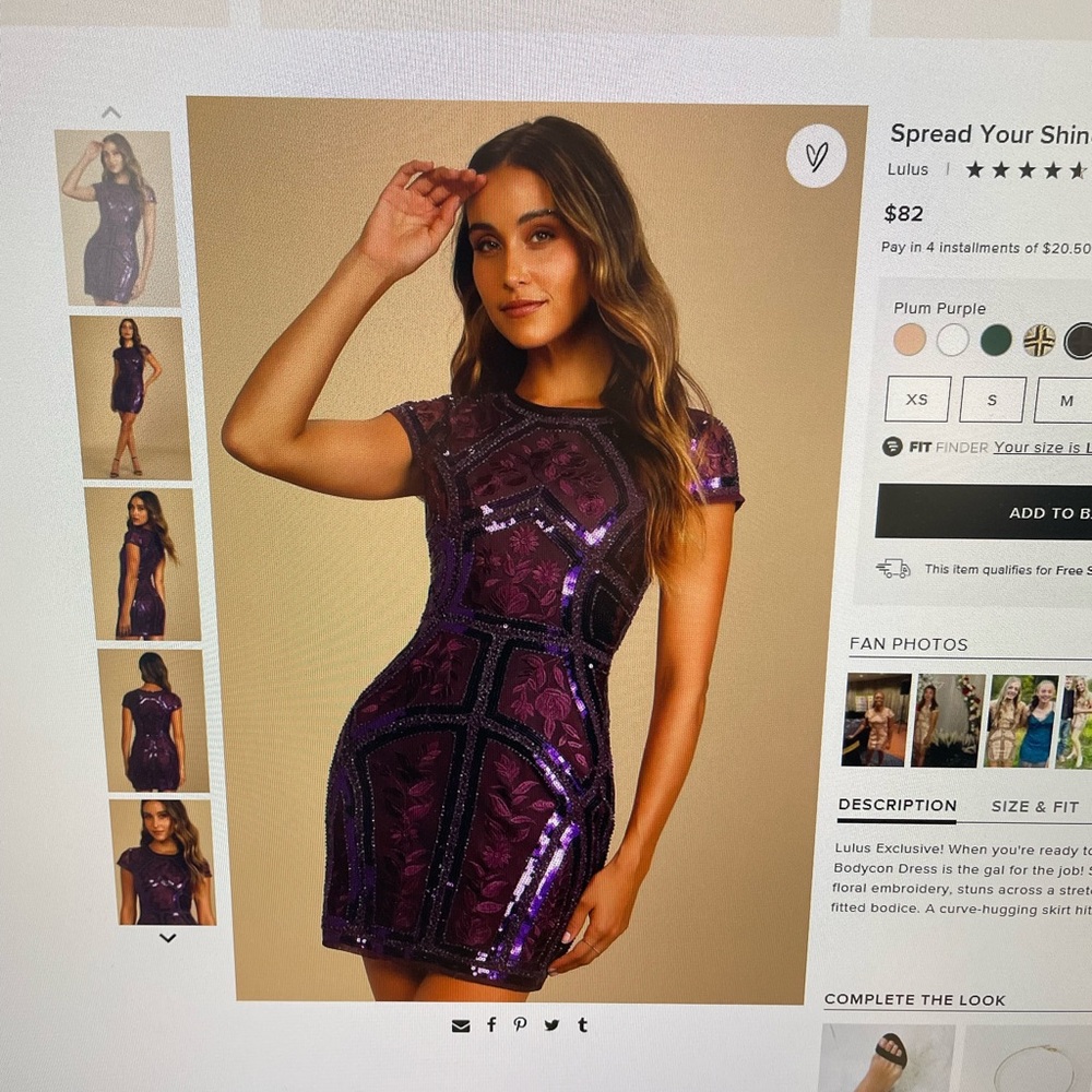 Lulus mini dress